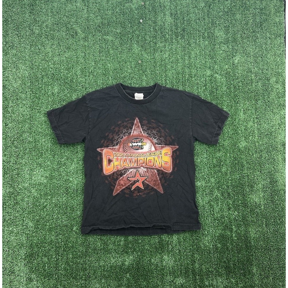 Vintage Houston Astros World Series 2005 T shirt Youth L National L champs mlb